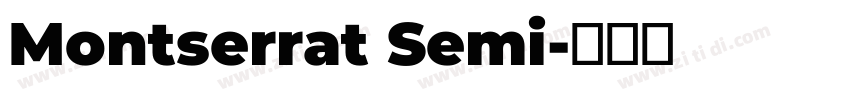 Montserrat Semi字体转换